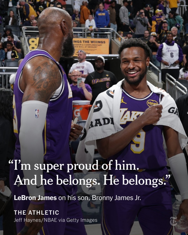 詹姆斯赛后谈布朗尼回归 称其身心状态已完全恢复