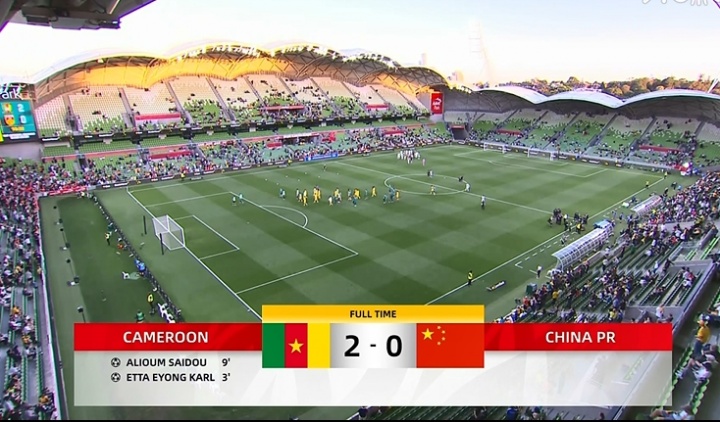 国足0-2喀麦隆 邵佳一执教首秀一胜一负