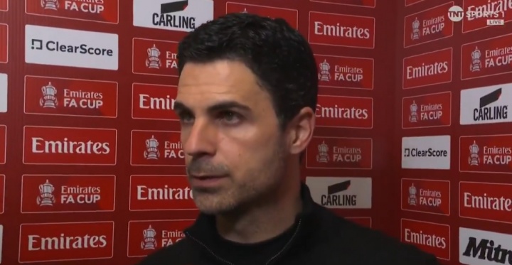 阿森纳足总杯爆冷出局 阿尔特塔承认对长传防守失控