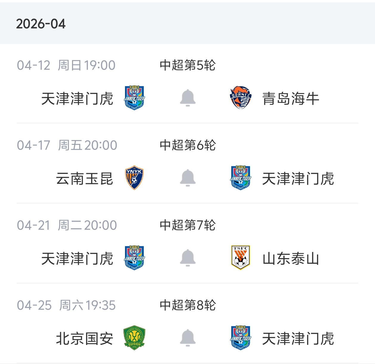 津门虎主场遭申花逆转 开季四轮仅取一分深陷降级区 津门虎主场遭申花逆转 开季四轮仅取一分深陷降级区