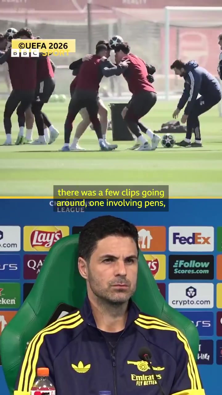 阿森纳训练惊现钢笔道具 阿尔特塔称传递内部信息