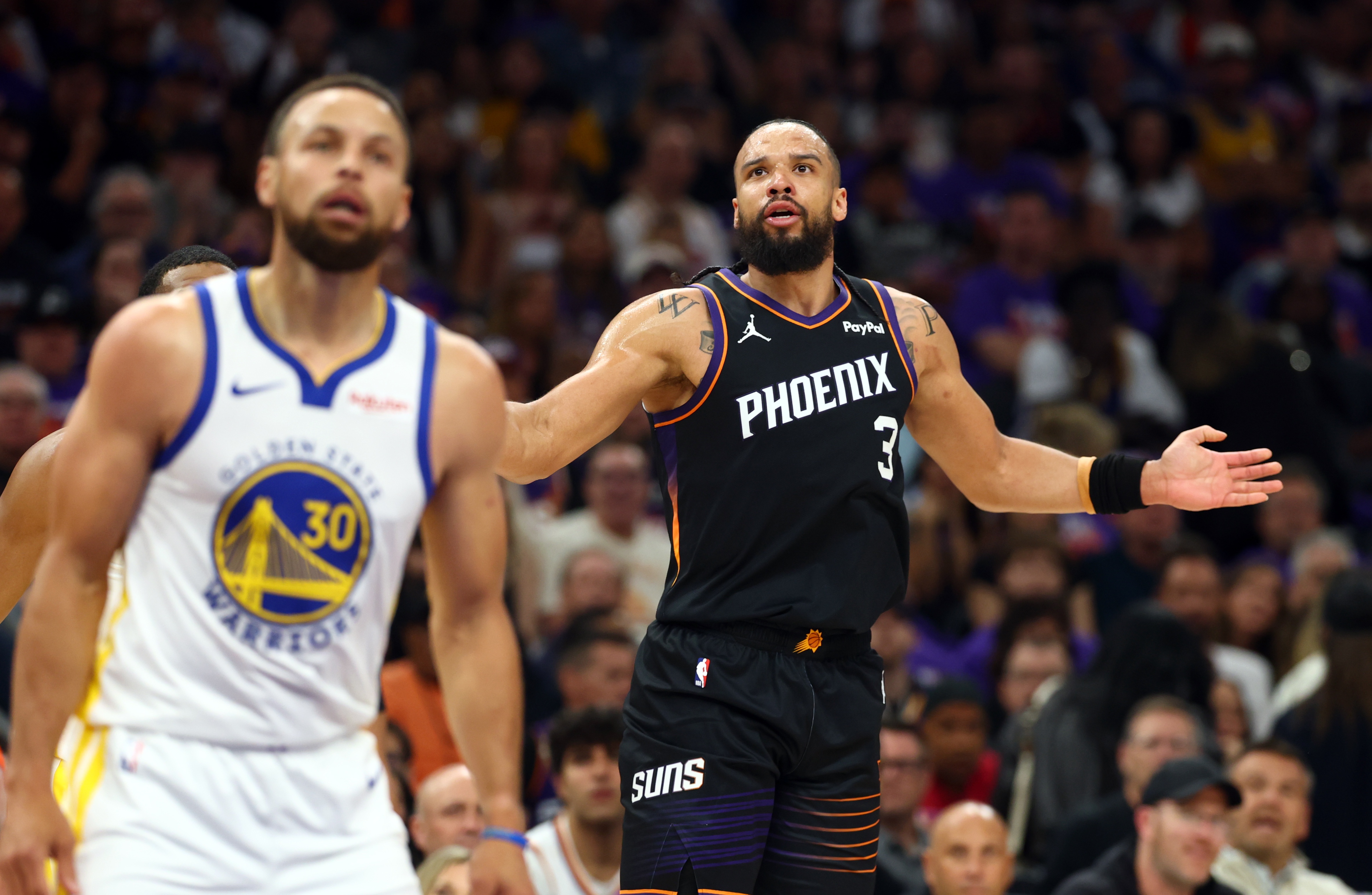 太阳无限换防锁死库追挡拆 格林36分送勇士出局