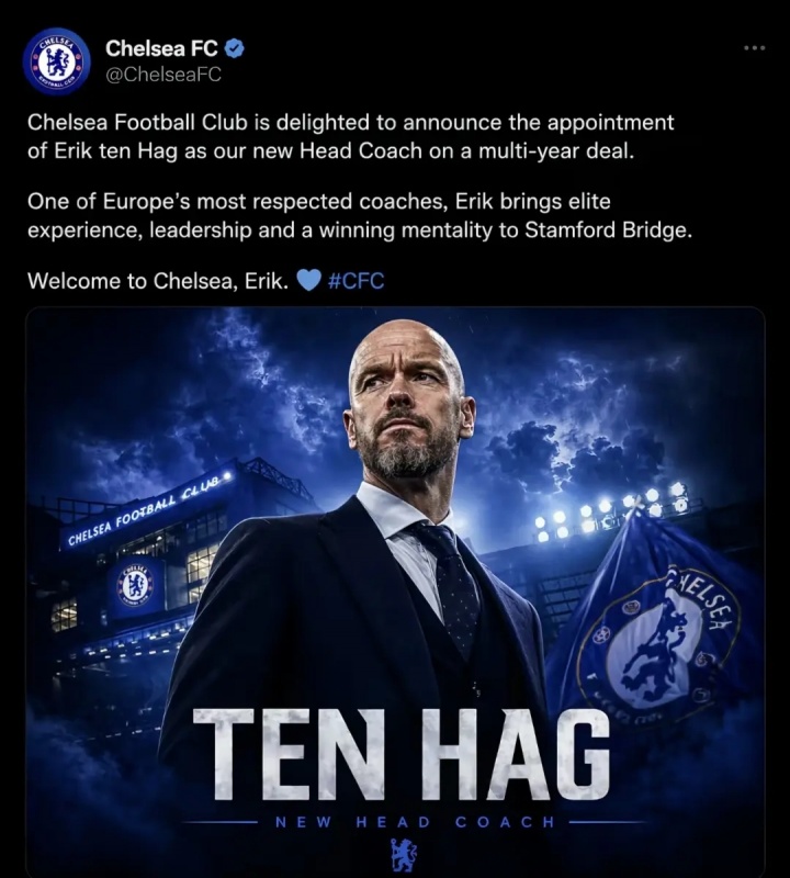 切尔西前主帅6年半合同仅干106天 收1300万欧解约金创纪录