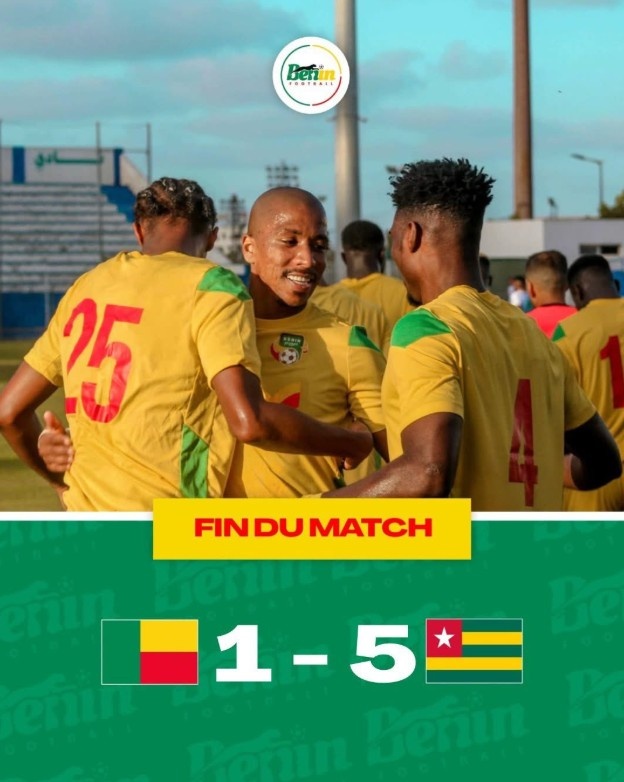 国足躺升一位:贝宁1-5惨败多哥,FIFA排名升至第91位